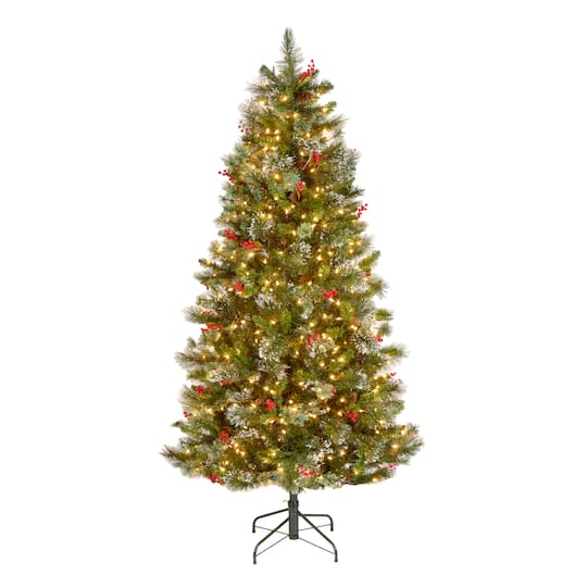 6.5Ft Pre-Lit Wintry Pine® Artificial Christmas Tree, Clear Lights By National Tree Company in Green | 6.5 ft | Michaels®